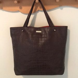 Kate Spade Crocodile Embossed Leather Tote